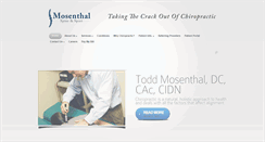 Desktop Screenshot of mosenthalspineandsport.com